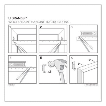 U Brands Linen Bulletin Board With Decor Frame, 30 X 20, Natural Surface-white Frame freeshipping - TVN Wholesale